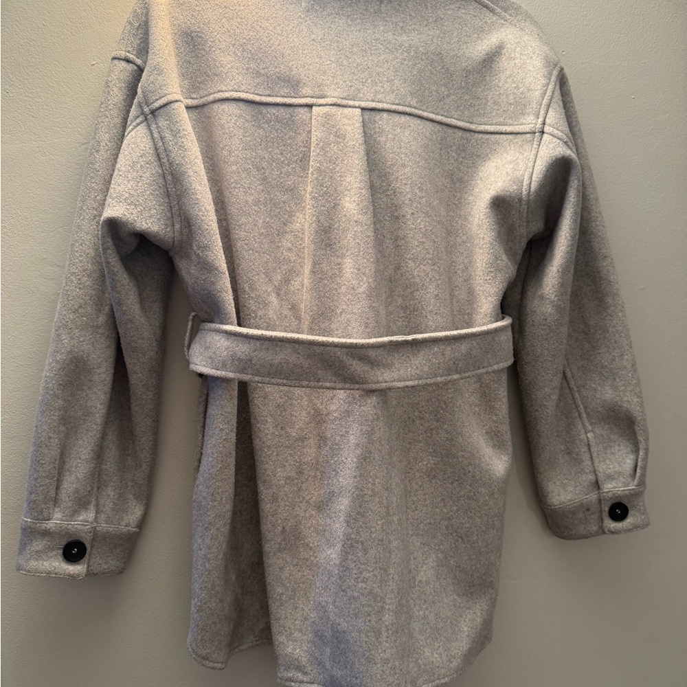Zara Women's Light Gray Utility Jacket - Picture 4 of 4
